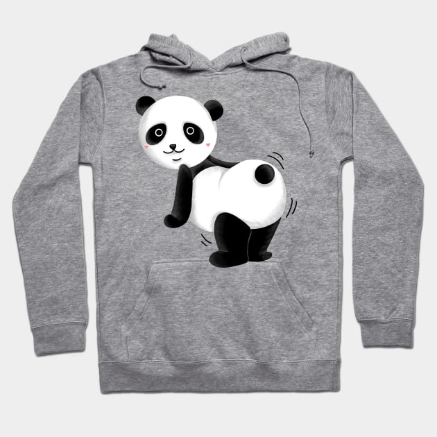 Panda Twerking Hoodie by Lizzamour